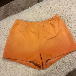 Aritzia Vibrant Orange Athletic Shorts